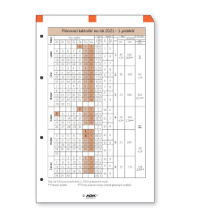 Náplň do diáře ADK, plánovací kalendář A5