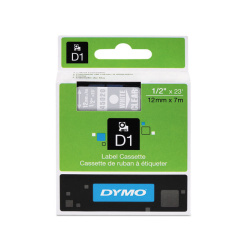 Páska DYMO 12mm x 7 m bílá / průhledná
