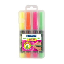 Zvýrazňovač Centropen 8542 1-5mm Flexi sada 4ks