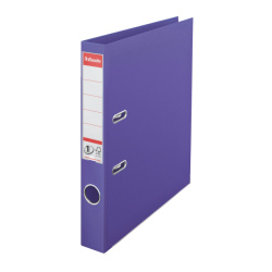 Pořadač A4 5cm páka Esselte celoplastový PP fialový