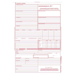 CMR vnitrostátní doprava 3 listy NCR