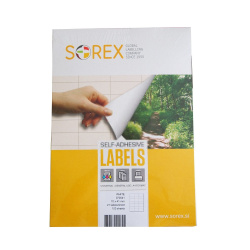 Etikety na archu A4 63,5x38,1 mm Sorex 100 listů celé balení /E