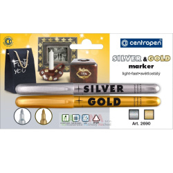 Popisovač permanentní Centropen 2690 sada 2ks/E