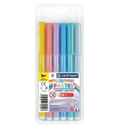 Fixy Centropen vypratelné 7550 pastelové 6ks/E