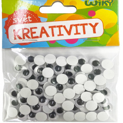 Oči nalepovací 10mm kulaté /100ks/E