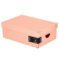 Krabice s víkem Pastelini lamino 35x24x9 meruňková