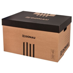 Krabice arch, s víkem Donau 522x351x305mm, lepenka hnědá