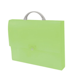 Aktovka na dokumenty A4 Frosty se zámkem zelená