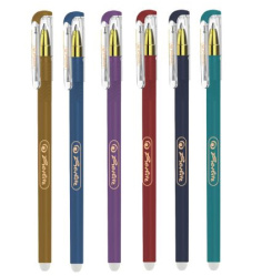 Kuličková tužka 0,5 gumovací jednorázová Herlitz metal + neon