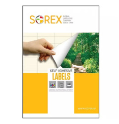 Etikety na archu A4 Sorex 192x38mm 700 etiket