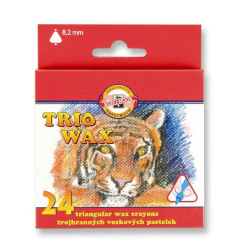 Voskovky 24ks trojhranné Koh-I-Noor/E