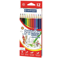 Pastelky šestihranné Centropen 9520 dlouhé 12 ks /E