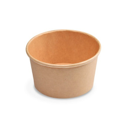 Miska Bio papírová kulatá hnědá 350ml 10ks /E
