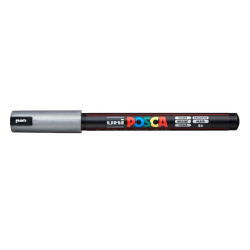 Popisovač akrylový 0,7 mm POSCA PC-1MR stříbrný /o