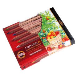 Pastelky trojhranné KOH-I-NOOR 3154 Natur Triocolor 24ks /E