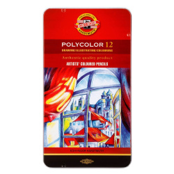 Umělecké pastelky KOH-I-NOOR 3822 Polycolor 12ks /E