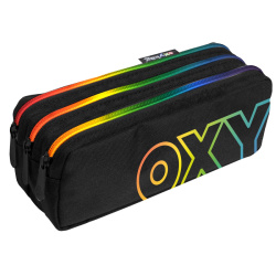 Penál etue 3 zipy Rainbow