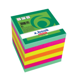 Blok kostka lepená 9x9x9cm 700 lístků barevná/E