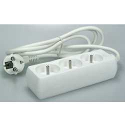 Kabel prodluž 3m 3zásuvky /E