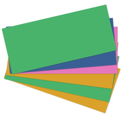 Rozlišovač papírový 1/3 A4 mix barev 50ks /E