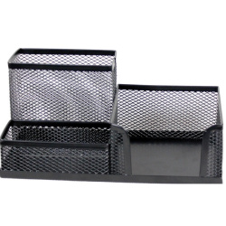 Stojánek drátěný třídílný černý