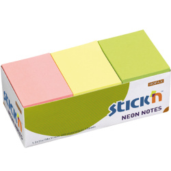 Bloček samolepící 38x51 mm Stick In Neon 12x100 listů /o