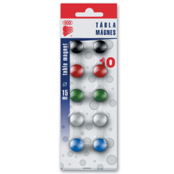 Magnety 15mm barevné 10ks/E