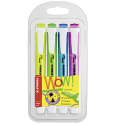 Zvýrazňovače Stabilo 1-4mm Swing Cool sada 4ks /E