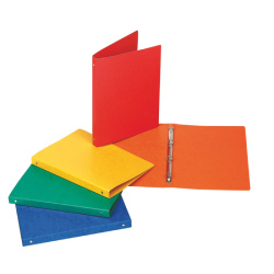 Pořadač A4 2-kroužky 2,5 cm prešpán tm.modrý /E