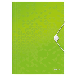 Mapy s gumou A4 Leitz WOW zelená/OF/E