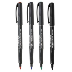 Popisovač permanentní Centropen 2637 OHP M červený