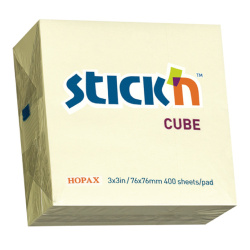 Bloček samol. 76x76/400 žlutá