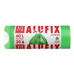 Sáčky do koše 60L/20ks zelený /E