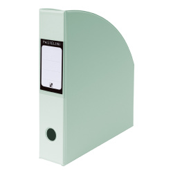Stojan na katalogy zkosený PVC Pastelini zelená/PP/E