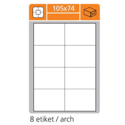 Etikety na archu A4 105x74 mm Plus S+K 100listů celé balení /E