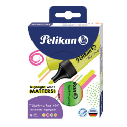 Zvýrazňovač Pelikán 490 - sada 4 ks/E
