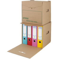 Archivační kontejner 32x32,5x29,5cm EMBA sběrný přírodní hnědá