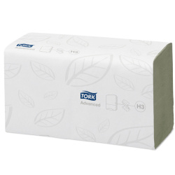 Ručníky skládané dvouvrstvé ZZ Tork zelené 25x23cm 250ks