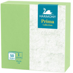 Ubrousky papírové jednovrstvé 33 x 33 Harmony Color zelené 50ks /E