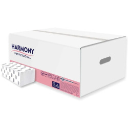 Ručníky skládané dvouvrstvé ZZ bílé Harmony Professional 200 ks /E