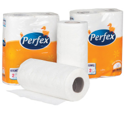 Utěrky papírové v roli dvouvrstvé/ 2ks extra bílé Boni Perfex 2/E