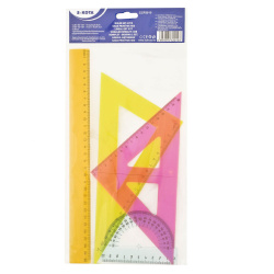 Pravítko neon mix sada/E