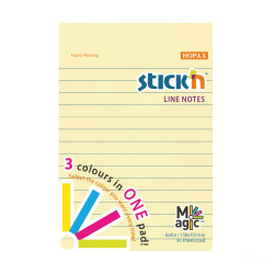 Bloček samolrpící 101 x 150 mm Stick In 90 lístků pastel linkovaný /E