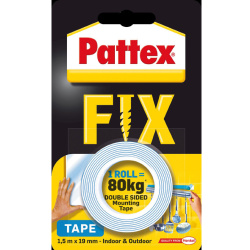 Lepící páska oboustranná montážní 19mm x1,5m 80 kg Pattex Super Fix