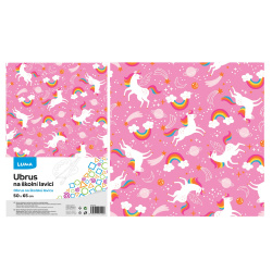 Ubrus na lavici PVC 65x50cm jednorožci /E