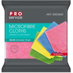 Utěrka z mikrovlákna 38 x 38 cm PRO service univerzální 4 ks /E