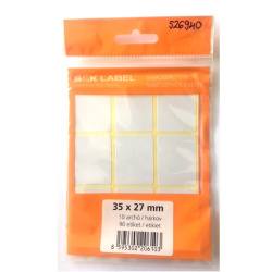 Etikety na aršíku 35 x 27 mm 90 etiket /E