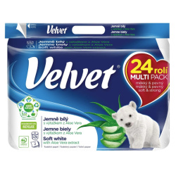Toaletní papír třívrstvý Velvet 24 ks