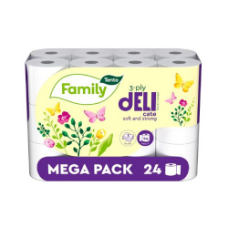 Toaletní papír třívrstvý Tento Delicade 24 rolí /E