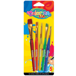 Štětce školní Colorino sada 5 ks /E
